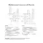 Halloween Crossword Puzzle Worksheet