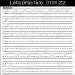 Handwriting Practice Pages (Aa - Zz)