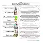 Holidays Match Worksheet