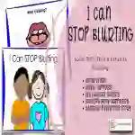I Can Stop Blurting | Social Skills Story & Activities, For Pre-K Boys & Girls