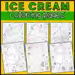 Ice Cream Coloring Pages - Ice Cream and Popsicles Coloring Sheets
