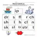 IP Word Family Worksheet