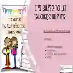It's Super To Let Teachers Help Me! Social Skills Story & Activity