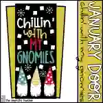 January Door Set: Chillin' with My Gnomies
