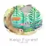 Kelp Forest Habitat Watercolor Poster