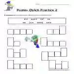 Kindergarten Sight Words B to H Worksheet