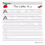 Letter A Handwriting Practice Worksheet