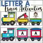 Letter A Trains Worksheets and Centers