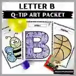Letter B Q-Tip Art Packet