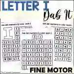 Letter I Dab It Worksheets