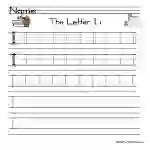 Letter I Handwriting Practice Worksheet