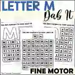 Letter M Dab It Worksheets