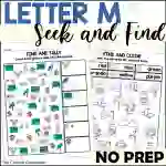 Letter M Seek and Find Worksheets