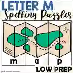 Letter M Spelling Puzzles