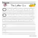 Letter O Handwriting Practice Worksheet