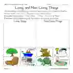 Living and Non-Living Things Sort Worksheet
