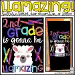 LLamazing Back to School LLama Bulletin Board Kit, Door Decoration Set, or Poster