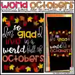 L.M. Montgomery's Quote/Fall Bulletin Board Kit, Door Decoration Set, or Poster