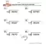 Long Division No Remainders Worksheet