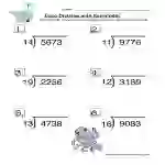 Long Division with Remainder Worksheet