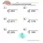 Long Division with Remainders Worksheet