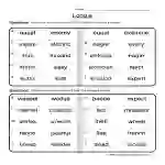 Long E Worksheet