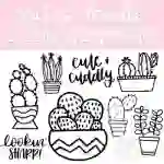 LSF Doodle Font - Cactus
