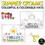 Make a Splash: Colorful Hats & Crowns for Your Sunny Beach Bash!