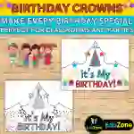 Make Your Celebration Shine with Editable Birthday Crowns and Hats!