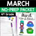 March Math and Reading Packet | 4th Grade St. Patrick's Day Activities