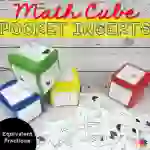 Math Cube Pocket Inserts: Equivalent Fractions