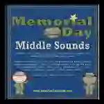 Memorial Day Middle Sounds Activity