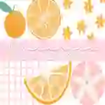 Modern Oranges Clip Art + Digital Stickers