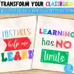 Motivate Your Students with Inspirational Classroom Quote Posters.
