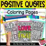 Motivational Positive Quotes Coloring Pages
