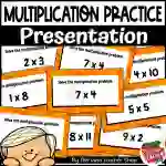 Multiplication Facts Practice Presentation - Halloween Activity