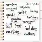 Neutral Teacher Digital Planner Stickers