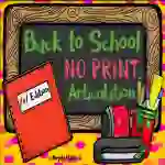 NO PRINT Back to School Articulation - S Edition