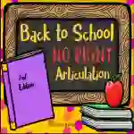 NO PRINT Back to School Articulation - V Edition for Distance Learning