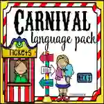 NO PRINT Carnival Theme Receptive Expressive Language Activities Pack