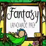 NO PRINT Fantasy Dragons & Fairies Receptive Expressive Language Activities Pack