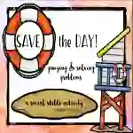 NO PRINT Lifeguard Save the Day Social Language Skills Distance Learning