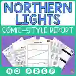 Northern Lights Comic-Style Report (Aurora Borealis)