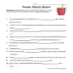 Nouns Fill in the Blanks Worksheet