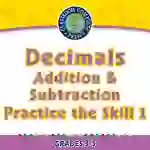 Number & Operations: Decimals - Addition & Subtraction - Practice the Skill 1 - PC Software