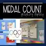 Olympics Medal Count Graphing Display & Digital Activity