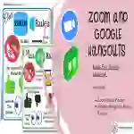 Online Learning Posters | Zoom Rules and Google Hangouts Rules