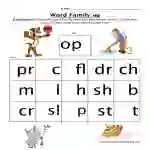 OP Word Family Worksheet