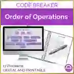Order of Operations Hidden Message Digital and Printable | Math Activity
