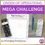 Order of Operations Mega Challenge Activity